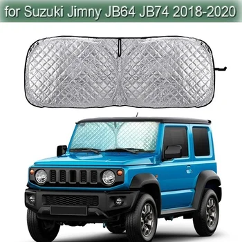 125*48 cm Aluminijasto Folijo Avto Prednje Vetrobransko steklo sončnega Kritje Za Suzuki Jimny JB64 JB74 2018-2021 Notranja Oprema
