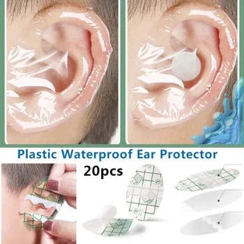 20pcs Plastičnih Nepremočljiva Uho Patron za Plavanje Baby Cover Kape Frizerski Salon Dye Shield Zaščita Tuš Zaporko Orodje
