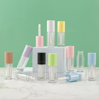 6ml Prazno Prenosni Mini Lip Gloss Cevi Plastičnih Jasno Ustnice Glaze Cevi,Okrogle Majhen Vzorec Kozmetični Pakiranje Posoda
