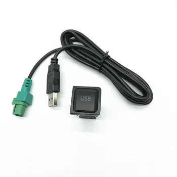 Avto USB vmesnik CD Player Vhod Stikalo Gumb Socket adapter Kabel Za Golf jetta 5 MK5 6 MK6 tiguan Za Audi, Skoda Za