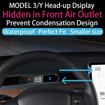 Avto je HUD, Head-Up Zaslon za Model 3 Model Y nadzorna plošča, Posvečena Elektronika Digitalni merilnik Hitrosti