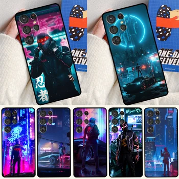 Cyberpunks Za Samsung Galaxy S22 S23 Ultra S21 Ultra Opomba 20 S20 FE S8 S9 S10 Opomba 10 Plus Primeru Telefon