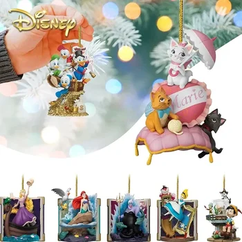 Disney Princesa Božično Drevo Ornament Obesek Anime Številke Halloween Doma Nahrbtnik Ornament Akril Letalo Obesek Igrače