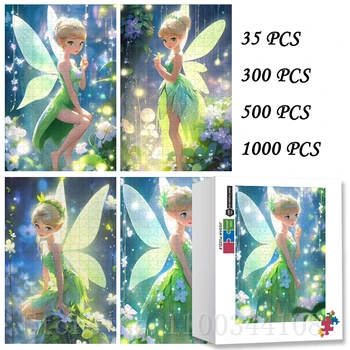 Disney Vile Art Uganke Lemiti Bell Risanka 35/300/500/1000 Kosov Sestavljanke, Uganke za Dekleta Ročno Inteligence Igra Igrače