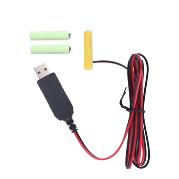 E9LB USB na LR03 AAA Eliminators Napajalni Kabel USB5V2A do 4.5V1A
