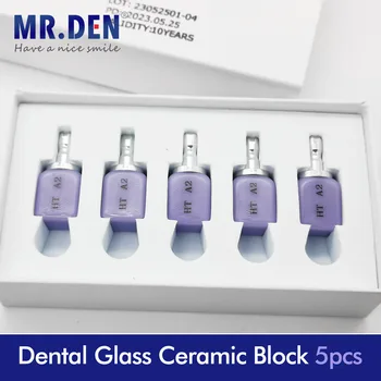 G. DEN 5pcs Zobni steklokeramična Modra Oranžna Porcelana Standardni Blok za CNC CAD Zobozdravstveni Material C14