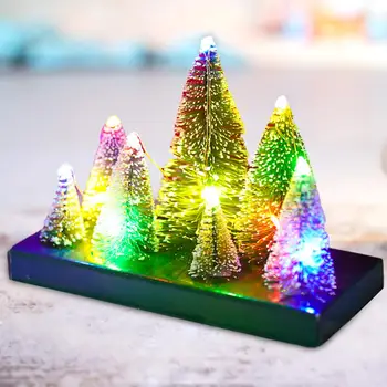 Mini Božična Drevesa z Barvnimi Lučmi Namizni Okras Točilne Dekoracijo za Dekleta, Ženske, Žene, Večnamensko Trajne