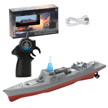 Model Ladje Hitrost Čolna Igrače, Daljinsko upravljanje Ladje 2,4 GHz Prilagodljiv Ladje Igrača za Jezero Bazen Otroci Elektronski Darilo