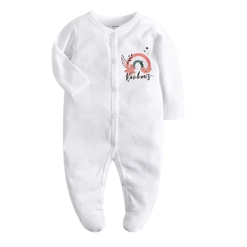 Newborn baby bodysuits dolgo sleevele 100%Bombaž otroška oblačila O-vratu 0-24M baby Jumpsuit otroška oblačila za Malčke določa