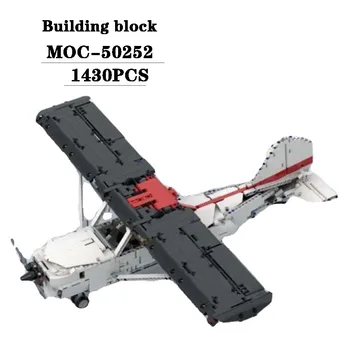 Novo MOC-50252 Majhna Letala Razrezana Gradnik Modela za Odrasle in otroške Puzzle · Izobraževanje Rojstni dan, Božič Igrače Darilo