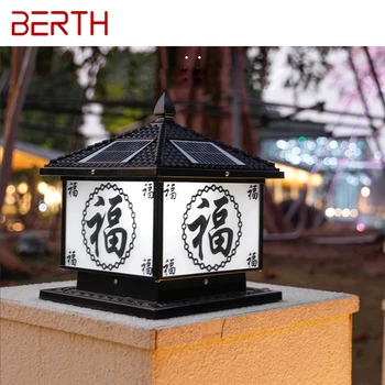 PRIVEZ na Prostem Sončne Post Lučka LED Ustvarjalne Kitajski Steber Razsvetljavo Vodotesen IP65 za Dom Vila Dvorišče Verandi