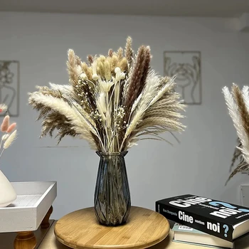 Posušene Pampe Travo, Premium Suho Šopek z Naravno Pampa za Boho Doma Dekor Poročno Dekoracijo DIY Majhne Reed Rastlin