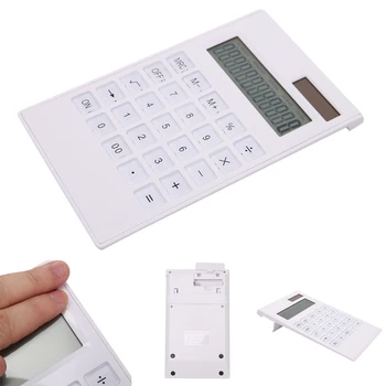 Preprost Kristalno za Ključne Ročni Kalkulator za Študentske Učenje Računovodstva Deklice Mini Prenosni varčevanja z energijo, Kalkulatorji