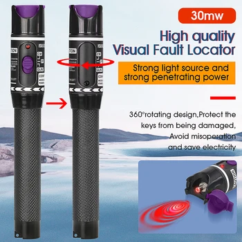 Presenečenje Cena Laser Red Light Pen 5KM/10MW/20MW/30MW/50MW Vizualne Napake Lokator, Fiber Optic Cable Tester 10-30Km Obseg VFL