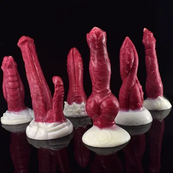 REALNO POŠAST DILDO SEX IGRAČA: Velik 9-palčni veliko analni dildo v tekoče silikona z veliko sesalno pokal za hands-free play,