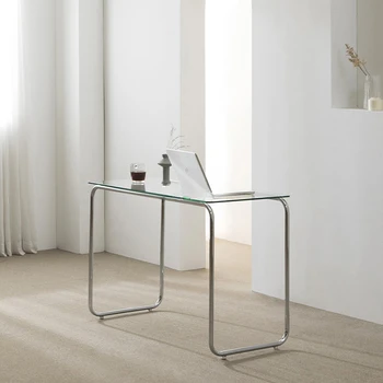 Računalniški mizi, stekleno mizo, pisalno mizo, dnevna soba, domačega minimalističen ličila mizo