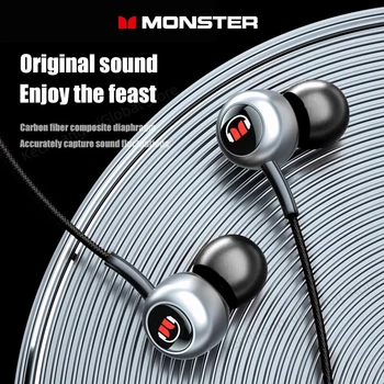 Slušalke Original Monster SG10 Tip C Žično V Uho Slušalke Z Mikrofonom Za Galaxy Note 20 Ultra S22 S23 S21 Slušalke Usb TypeC