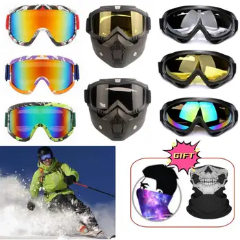 Smučanje Očala Windproof Kolesarski Motornega Kolesa Očala Pozimi Anti-Fog Snowboard Smučarska Očala Smučarska Masko Taktično Sončna Očala Goggle