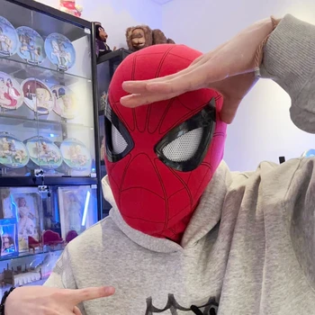 Spiderman Št Poti Domov Pokrivala Cosplay Premikanje Oči Masko Spider Man 1:1 Daljinski Upravljalnik Elastična Masko Igrače Odrasli Otroci Božič Darilo