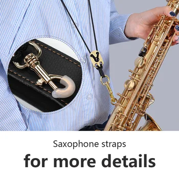 YOUZI Saksofon Vratu Traku Z Oblazinjen Oblazinjenje Kavljem Udobno Sax Trak Za Alto Tenor Sopran Baritonski Saxophones