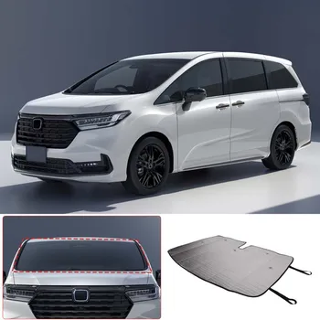 Za Honda Odyssey 2015-2023 Aluminijasto Folijo Srebro Avto Spredaj Steklo Dežnik Pokrov Avtomobila Notranje Zaščite Dodatki