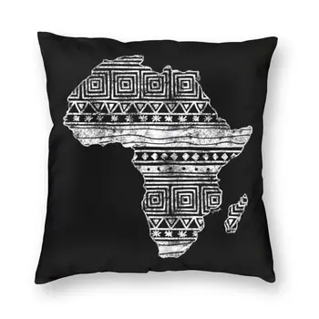 Zemljevid Afrike Blazine Pokrov Tiskanje Geometrijske Afriških Plemenskih Umetnosti Tla Vzglavnik za Avtomobilske Prevleke po Meri Dekoracijo