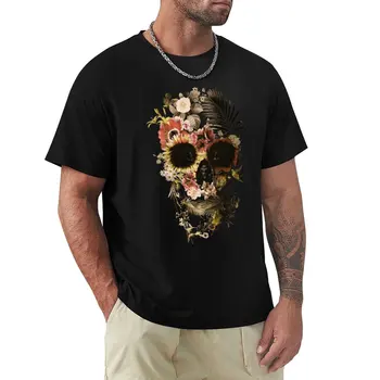moški vrh tees poletje Tshirt Vrt Skull Light T-Shirt Bluzo korejske modne blagovne znamke kul Moške majice s kratkimi rokavi Unisex krog vratu vrhovi